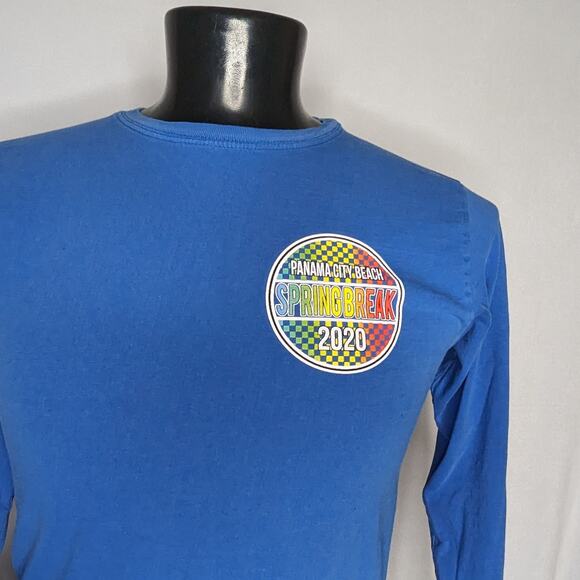 Alvin's Island Logo T-Shirt | Men's Small Blue Vintage Surf Graphic Tee - Picture 2 of 5